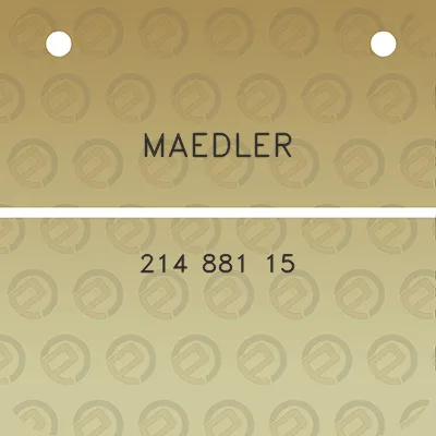 maedler-214-881-15