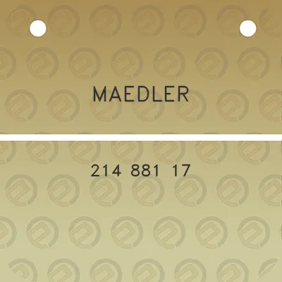 maedler-214-881-17