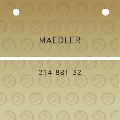 maedler-214-881-32