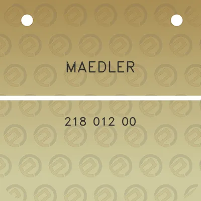 maedler-218-012-00