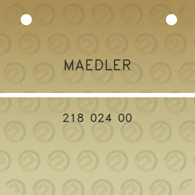 maedler-218-024-00