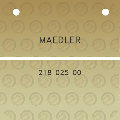 maedler-218-025-00