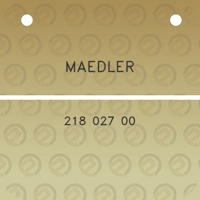 maedler-218-027-00