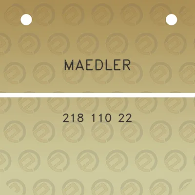 maedler-218-110-22