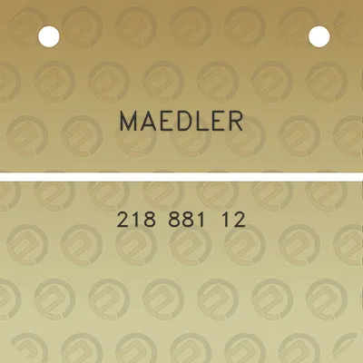 maedler-218-881-12