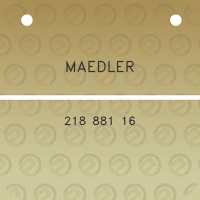 maedler-218-881-16