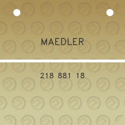 maedler-218-881-18