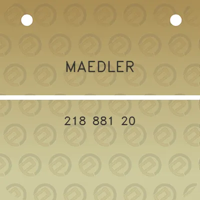 maedler-218-881-20