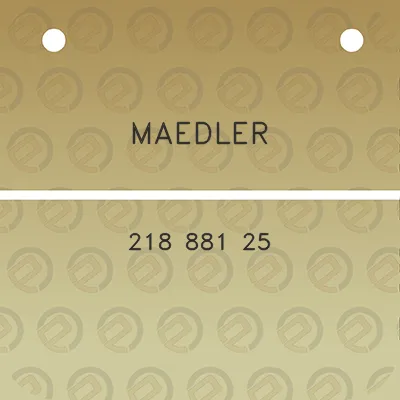 maedler-218-881-25