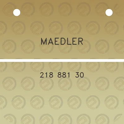 maedler-218-881-30