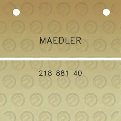 maedler-218-881-40