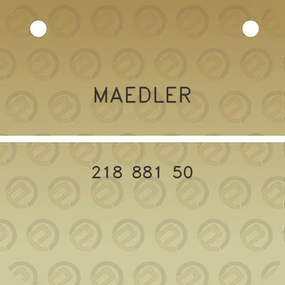 maedler-218-881-50