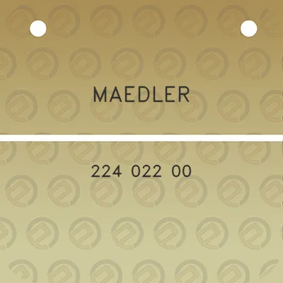 maedler-224-022-00