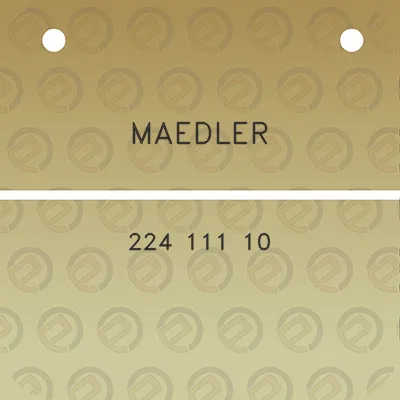 maedler-224-111-10