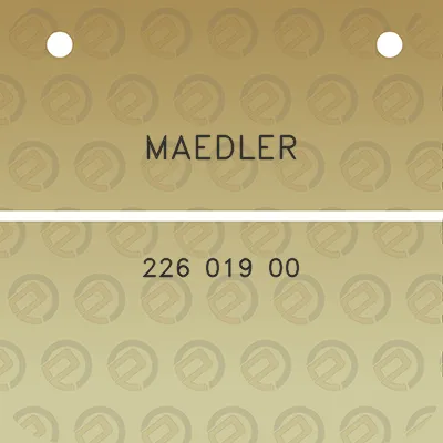 maedler-226-019-00