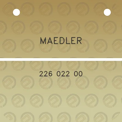 maedler-226-022-00