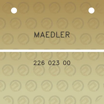 maedler-226-023-00