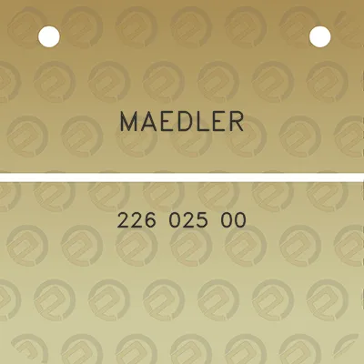 maedler-226-025-00