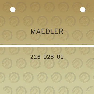 maedler-226-028-00