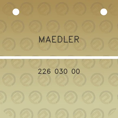 maedler-226-030-00