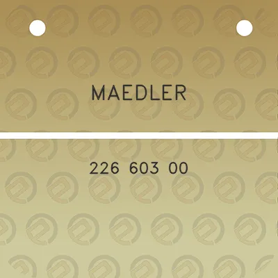 maedler-226-603-00