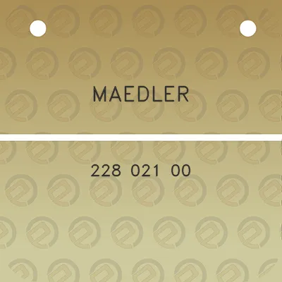 maedler-228-021-00