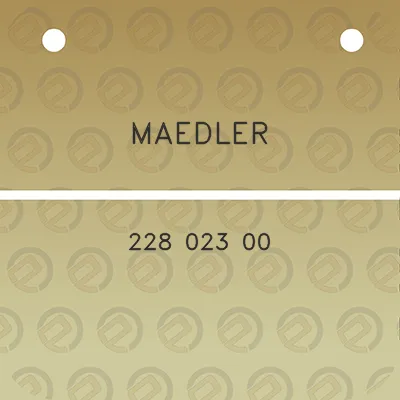 maedler-228-023-00