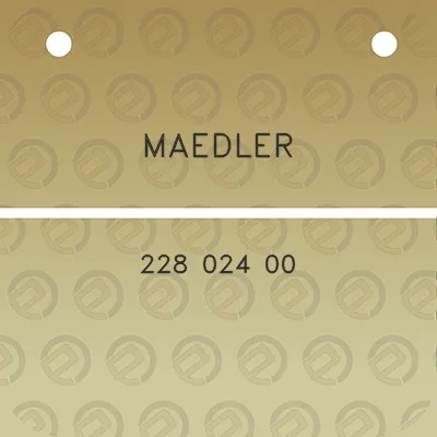 maedler-228-024-00