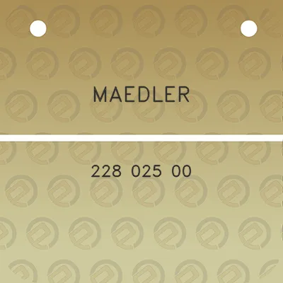 maedler-228-025-00