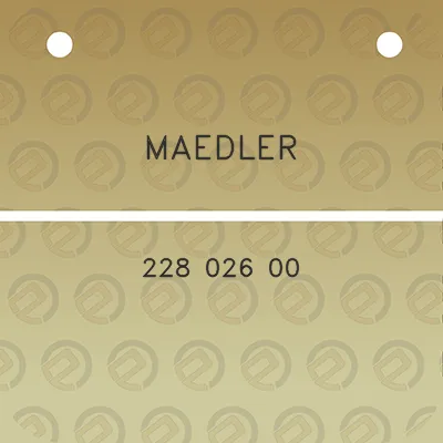 maedler-228-026-00