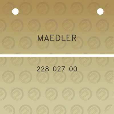 maedler-228-027-00