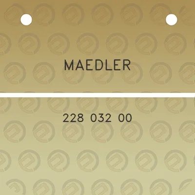 maedler-228-032-00