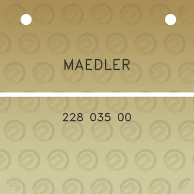 maedler-228-035-00