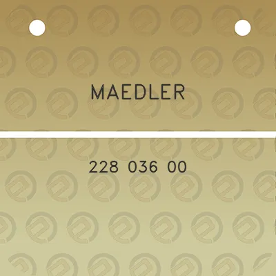 maedler-228-036-00