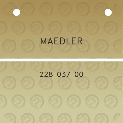 maedler-228-037-00