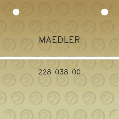 maedler-228-038-00