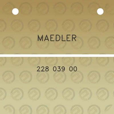 maedler-228-039-00