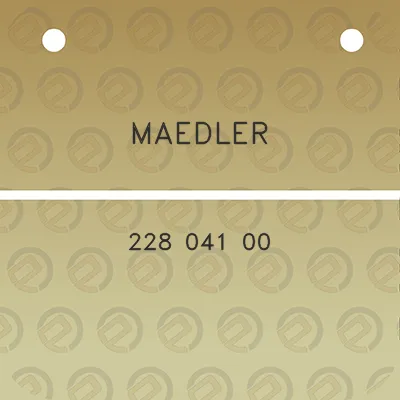 maedler-228-041-00