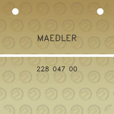 maedler-228-047-00