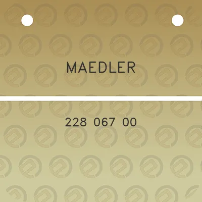 maedler-228-067-00