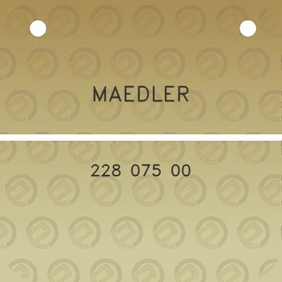 maedler-228-075-00