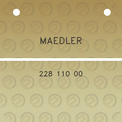 maedler-228-110-00