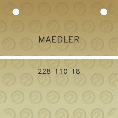 maedler-228-110-18