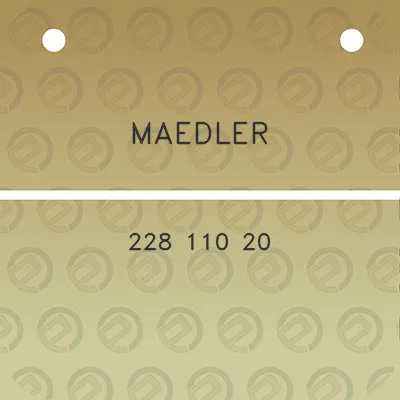 maedler-228-110-20