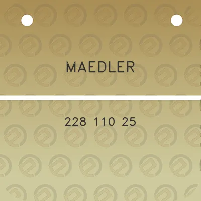 maedler-228-110-25