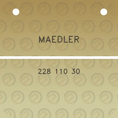 maedler-228-110-30