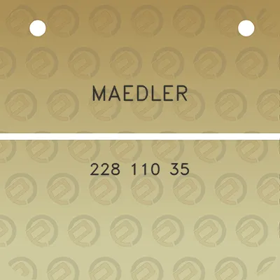 maedler-228-110-35