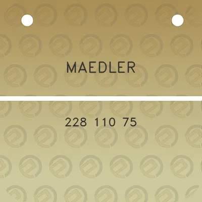 maedler-228-110-75