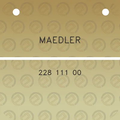 maedler-228-111-00