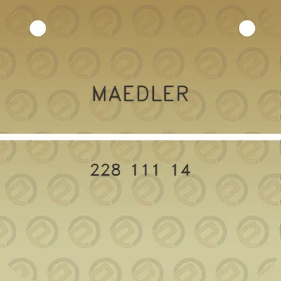 maedler-228-111-14